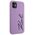 Karl Lagerfeld case for iPhone 11 / Xr KLHCN61SKSVGU purple hardcase Silicone Signature 3666339130602
