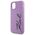 Karl Lagerfeld case for iPhone 11 / Xr KLHCN61SKSVGU purple hardcase Silicone Signature 3666339130602