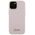 Guess case for iPhone 15 6.1&quot; GUHCP15SSMBSLP pink hardcase Silicone Script Metal Logo & Frame 3666339149185