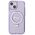 Guess case for iPhone 15 Plus 6,7&quot; GUHMP15MHRSGSU purple HC RING STAND MAGSAFE SCRIPT LOGO GLITTER 3666339156756