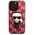 Karl Lagerfeld case for iPhone 13 Pro Max KLHCP13XPMNIKPI red hard case Monogram Iconic Karl 3666339049430