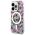 Guess case for iPhone 14 Pro 6,1&quot; GUHMP14LHCFWSP pink hardcase Magsafe IML Flower 3666339115579