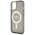 Guess case for iPhone 14 Plus 6,7&quot; GUHMP14MHCMCGK black hardcase Magsafe IML Glitter Gold 3666339125578