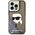 Karl Lagerfeld case for iPhone 14 Pro Max 6,7&quot; KLHCP14XLNKHCK black hardcase Glitter Karl Head 3666339086831