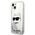 Karl Lagerfeld case for iPhone 14 Plus 6,7&quot; KLHCP14MLNCHCS silver hardcase Glitter Choupette Head 3666339086930