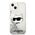 Karl Lagerfeld case for iPhone 14 Plus 6,7&quot; KLHCP14MLNCHCS silver hardcase Glitter Choupette Head 3666339086930