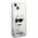 Karl Lagerfeld case for iPhone 14 Plus 6,7&quot; KLHCP14MLNCHCS silver hardcase Glitter Choupette Head 3666339086930
