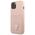 Guess case for IPhone 13 6,1&quot; GUHCP13MPSATPP hard case pink Saffiano Double Card Triangle 3666339048136