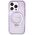 Guess case for iPhone 15 Pro Max 6,7&quot; GUHMP15XHRSGSU purple HC RING STAND MAGSAFE SCRIPT LOGO GLITTER 3666339156770