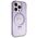 Guess case for iPhone 15 Pro Max 6,7&quot; GUHMP15XHRSGSU purple HC RING STAND MAGSAFE SCRIPT LOGO GLITTER 3666339156770