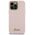 Guess case for iPhone 15 Pro Max 6,7&quot; GUHCP15XSMBSLP pink HC SILICONE SCRIPT METAL LOGO & FRAME 3666339149215