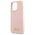 Guess case for iPhone 13 Pro Max 6,7&quot; GUHCP13XLSLMGLP pink hard case Liquid Silicone Script Gold Metal Logo 3666339033385