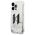 Karl Lagerfeld case for iPhone 14 Pro 6,1&quot; KLHCP14LLBKLCS silver Liquid Glitter case Big KL Logo 3666339085704