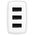 Network charger Baseus Compact 3U, 17W, 3 x USB F, White - 40412 έως 12 άτοκες Δόσεις