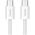 Data cable Baseus Superior 2, Type-C - Type-C, 30W, PD, 2.0m, White - 40423 έως 12 άτοκες Δόσεις