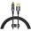 Data cable Baseus Explorer, Lightning, 1.0m, Black - 40462 έως 12 άτοκες Δόσεις