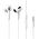 Mobile earphones Baseus Encok H17, Microphone, White - 20762 έως 12 άτοκες Δόσεις