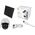 Solar rotary exterior IP camera white IP66 PTZ WiFi IP 3Mpix  3W USB-C 5V 9600mAh 320* SMART LTC Vision 5902270785869