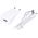 Maxlife MXTC-01 charger 1x USB 2.1A white + microUSB cable 5900495761668