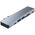 Splitter 7in1 USB HUB 2xUSB-C to 2xUSB + 2xUSB-C + HDMI + SD Card Reader + micro SD Adapter Tech-Protect V5-HUB grey 9589046919305