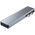 Splitter 7in1 USB HUB 2xUSB-C to 2xUSB + 2xUSB-C + HDMI + SD Card Reader + micro SD Adapter Tech-Protect V5-HUB grey 9589046919305