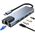 Splitter 5in1 USB HUB USB-C to 2xUSB + HDMI + USB-C + LAN RJ45 Adapter Tech-Protect V3-HUB grey 9589046919312