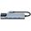 Splitter 5in1 USB HUB USB-C to 2xUSB + HDMI + USB-C + LAN RJ45 Adapter Tech-Protect V3-HUB grey 9589046919312
