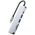 Splitter 6in1 USB HUB USB-C to 2xUSB + HDMI + USB-C + SD Card Reader + micro SD Adapter Tech-Protect V4-HUB grey 9589046919343