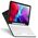 Case APPLE IPAD AIR 10.9 (4gen) USAMS Winro Keyboard White keyboard (IP109YRU02) green 6958444940311