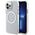 Original Case IPHONE 12 / 12 PRO Guess Hard Case Metal Outline Magsafe (GUHMP12MHTRMS) silver 3666339169947