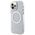 Original Case IPHONE 12 / 12 PRO Guess Hard Case Metal Outline Magsafe (GUHMP12MHTRMS) silver 3666339169947