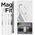 Case APPLE IPHONE 15 PLUS Spigen Ultra Hybrid Mag MagSafe Zero One White transparent 8809896753579
