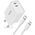 Wall Charger 2x USB-C PD 35W + Cable USB-C - Lightning white 9319456605587