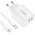 Wall Charger 2x USB-C PD 35W + Cable USB-C - Lightning white 9319456605587
