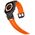 Strap for APPLE WATCH 4 / 5 / 6 / 7 / 8 / 9 / SE / ULTRA 1/2 (44 / 45 / 49 MM) Tech-Protect Delta Pro orange-black 5906302307838