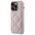 Guess case for iPhone 15 Pro 6,1&quot; GUHCP15LPSQSQSP pink HC PU Quilted Metal Logo 3666339149765