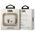 Karl Lagerfeld case for Airpods Pro KLACAPSILKCW white Silicone Karl + Choupette 3666339088200