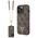 Guess case for iPhone 13 Pro 6,1&quot; GUHCP13LP4TDSCPW brown HC PU Leather Metal Logo Strass Crossbody 3666339146887