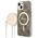 Guess set case + charger for iPhone 14 Plus 6,7&quot; GUBPP14MH4EACSW brown hard case 4G Print MagSafe 3666339102906