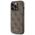 Guess case for iPhone 15 Pro 6,1&quot; GUHCP15LG4GFBR brown HC PU 4G Metal Logo 3666339171728