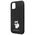 Karl Lagerfeld case for iPhone 11 KLHCN61SMHCNPK black HC Silicone C Metal Pin 3666339166274