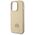 Guess case for iPhone 15 Pro Max 6,7&quot; GUHCP15XPS4DGPD gold HC PU 4G Metal Logo Strass 3666339151034