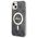 Guess set case + charger for iPhone 14 Plus 6,7&quot; GUBPP14MH4EACSK black hard case 4G Print MagSafe 3666339102821