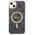 Guess set case + charger for iPhone 14 Plus 6,7&quot; GUBPP14MH4EACSK black hard case 4G Print MagSafe 3666339102821