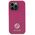 Guess case for iPhone 15 Pro 6,1&quot; GUHCP15LPS4DGPP pink HC PU 4G Metal Logo Strass 3666339150884
