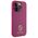 Guess case for iPhone 15 Pro 6,1&quot; GUHCP15LPS4DGPP pink HC PU 4G Metal Logo Strass 3666339150884