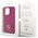 Guess case for iPhone 15 Pro 6,1&quot; GUHCP15LPS4DGPP pink HC PU 4G Metal Logo Strass 3666339150884