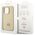 Guess case for iPhone 15 Pro 6,1&quot; GUHCP15LPS4DGPD gold HC PU 4G Metal Logo Strass 3666339151027