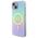 Guess case for iPhone 15 Plus 6.7&quot; GUHMP15MHITSQ turquoise hardcase IML Iridescent MagSafe 3666339154936