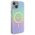 Guess case for iPhone 15 Plus 6.7&quot; GUHMP15MHITSQ turquoise hardcase IML Iridescent MagSafe 3666339154936